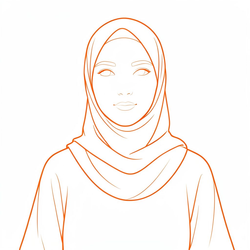 Tutorial hijab Turki modern dengan aksen layer di bagian depan